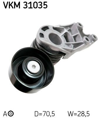 SKF Zatezni valjčić, klinasti orebreni remen